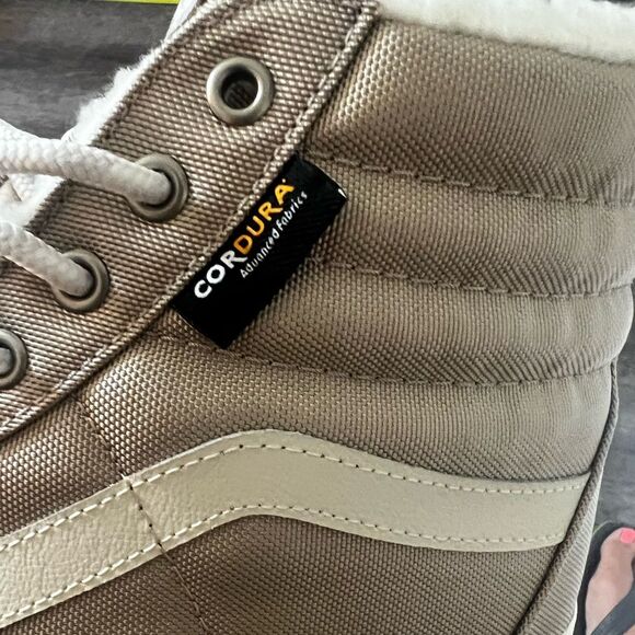 NWT Men’s Vans SK-8 Hi Cordura Sherpa Beige Size 11.5 - Picture 9 of 12